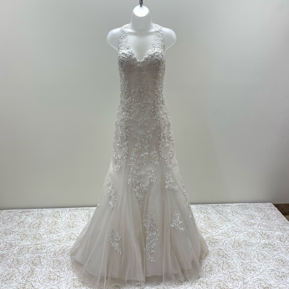 WToo Wedding Dress NWT, Low Back, & Pearl Buttons